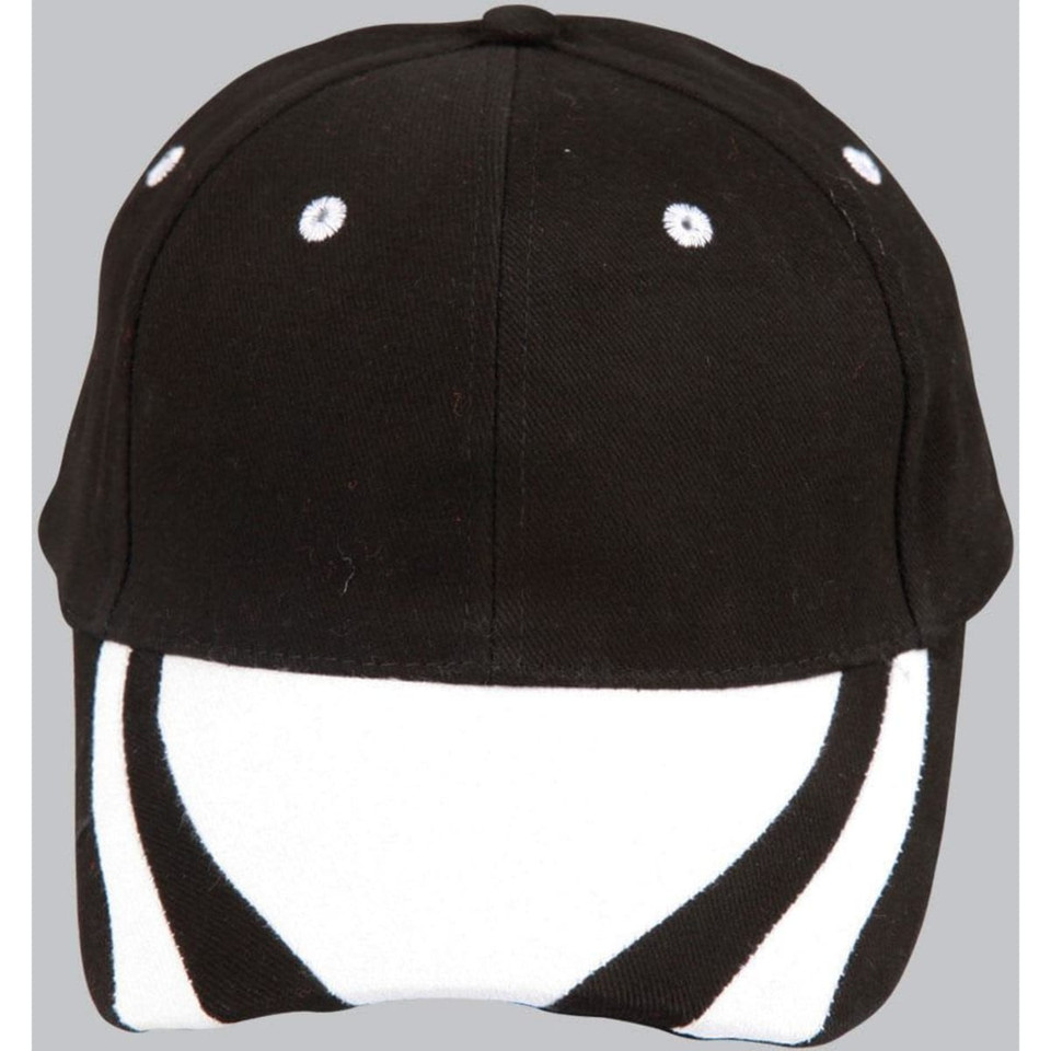 contrast peak structured cap.