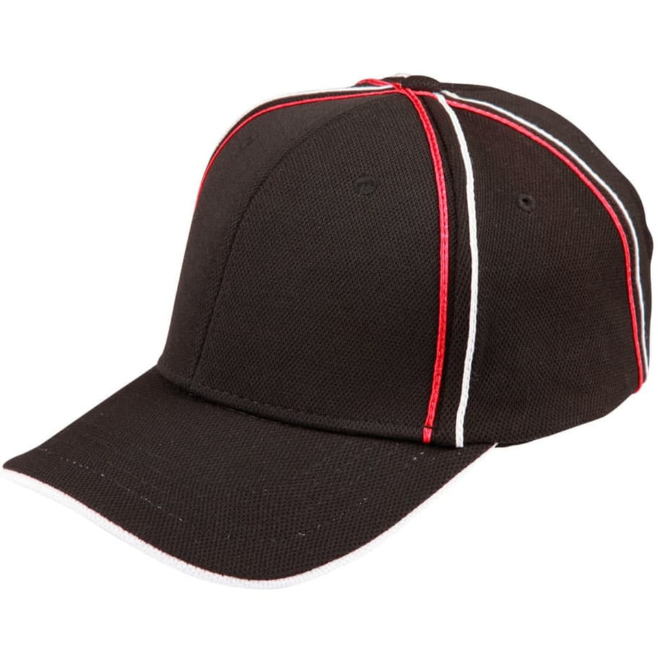 Tri-color pique mesh structured cap