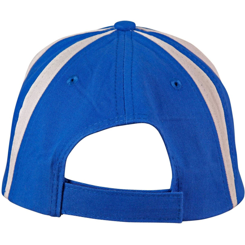 Brushed cotton twill baseball cap  "X" contrast