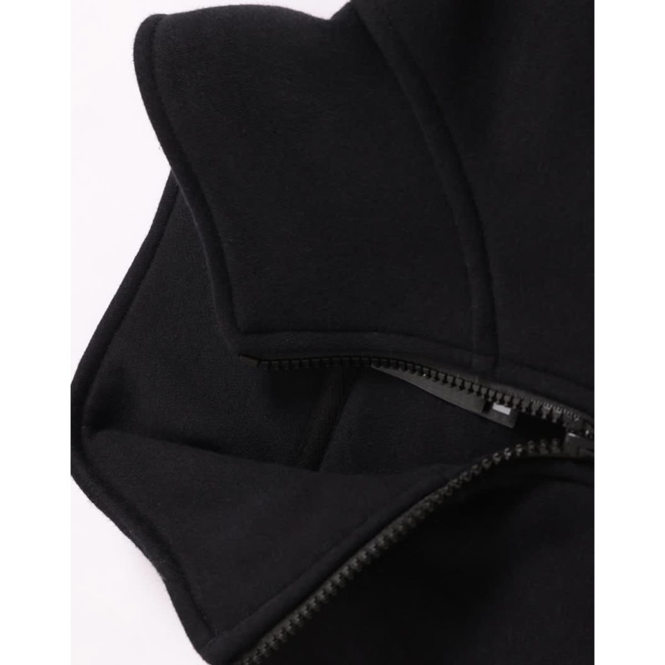 1/2 zip collar fleecy sweat