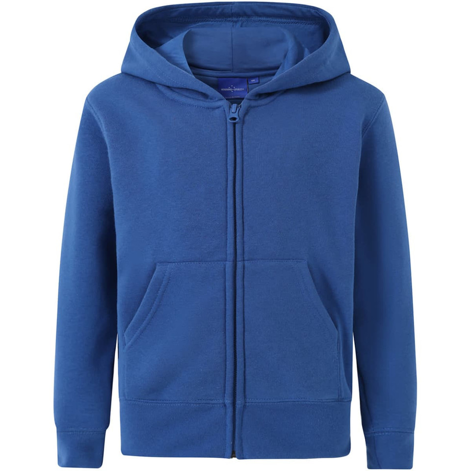 Kid's full-zip fleecy hoodie