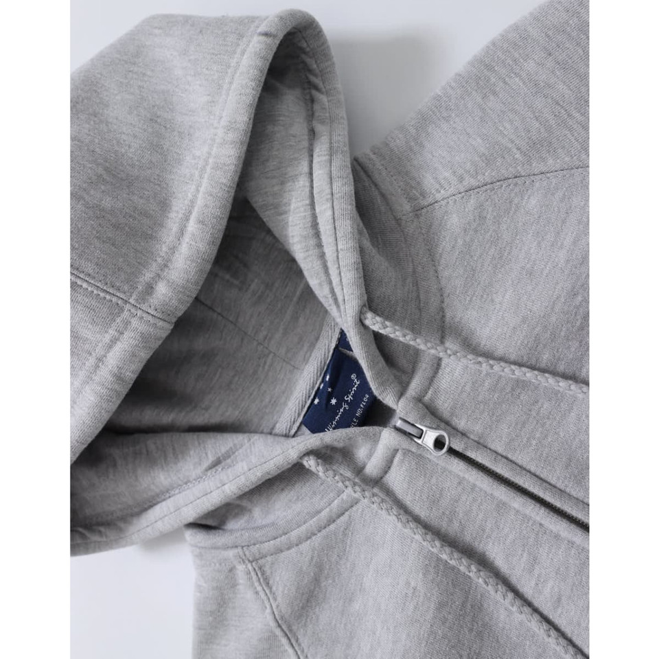 Ladies' full-zip fleecy hoodie