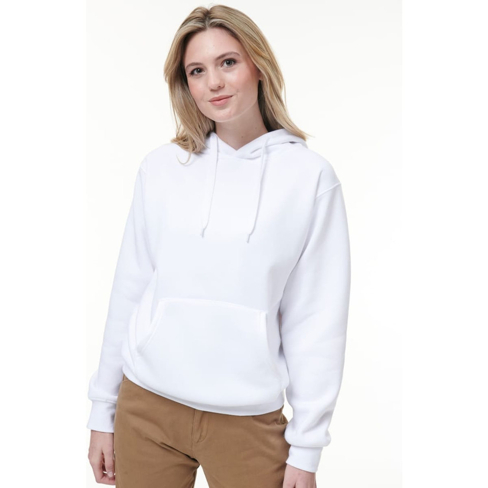 Adult's Close Front  Contrast Fleecy Hoodie
