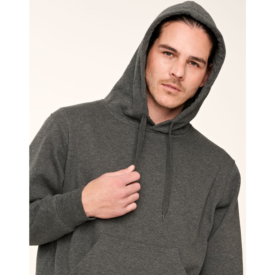 Adult's Close Front  Contrast Fleecy Hoodie