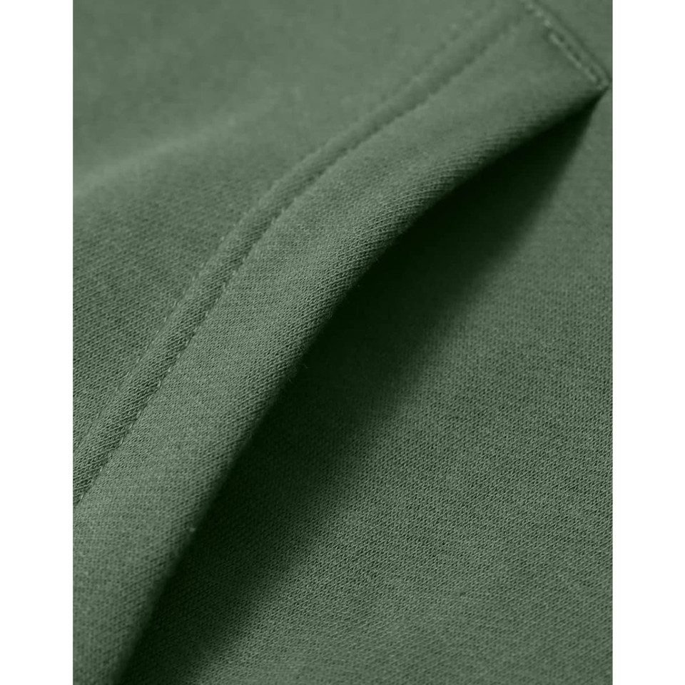 Adult's Close Front  Contrast Fleecy Hoodie
