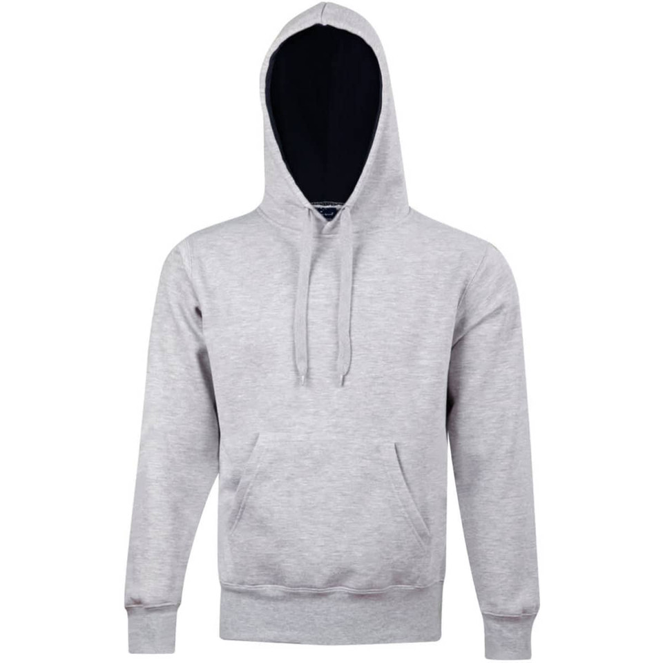 Adult's Close Front  Contrast Fleecy Hoodie