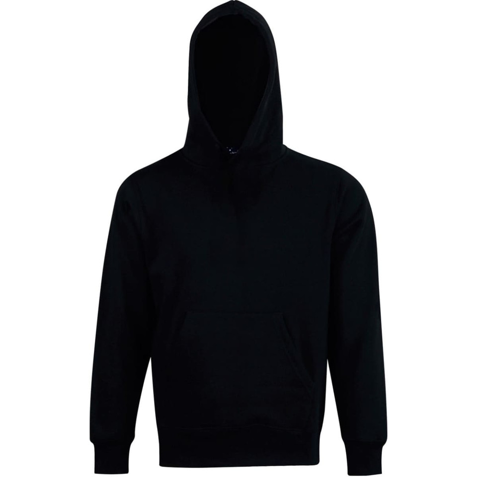 Kids' Close Front  Contrast Fleecy Hoodie