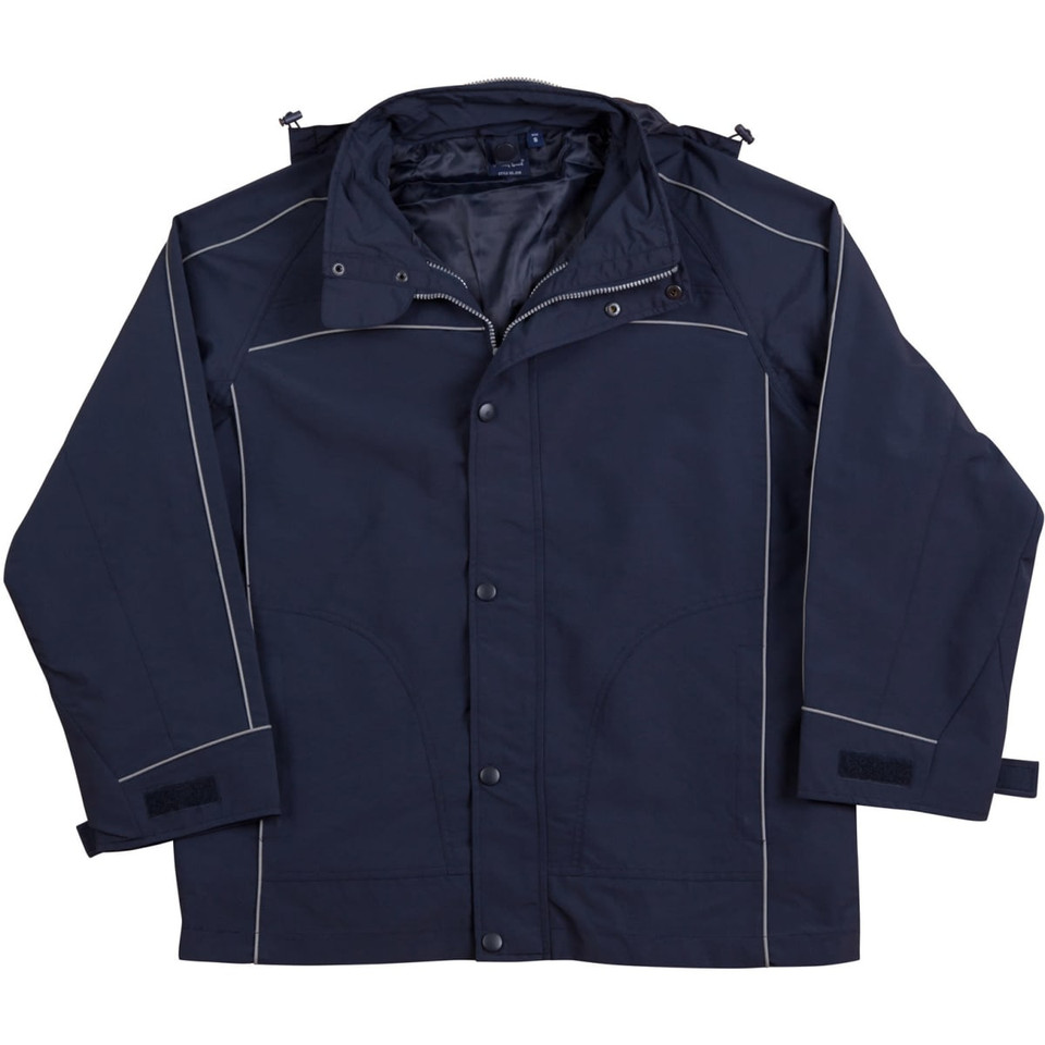3 in 1 Jacket, silver relective piping
