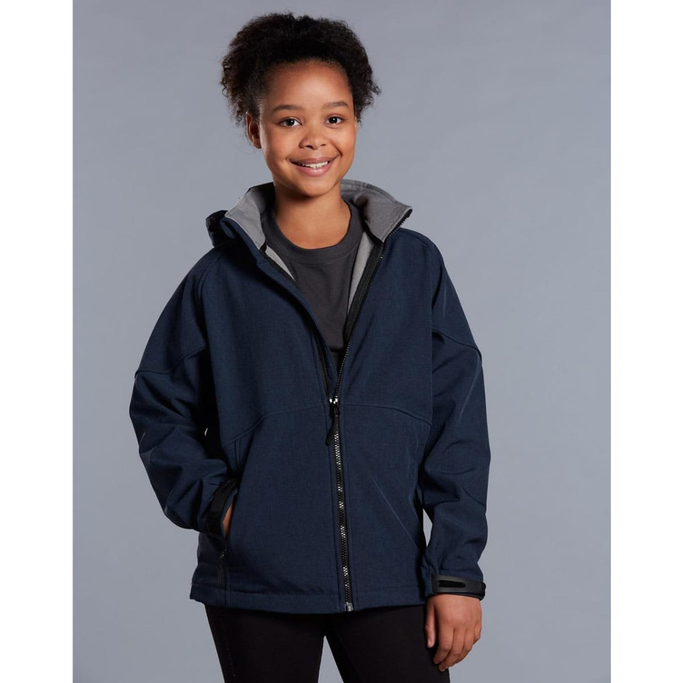 Kids' Softshell Full Zip Hoodie
