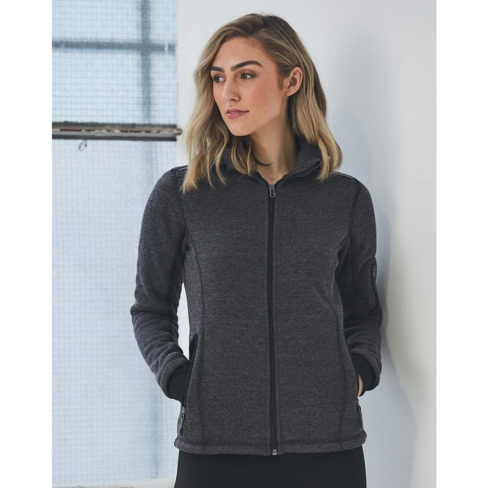 Ladies' Heather Bonded Fleece Jacket