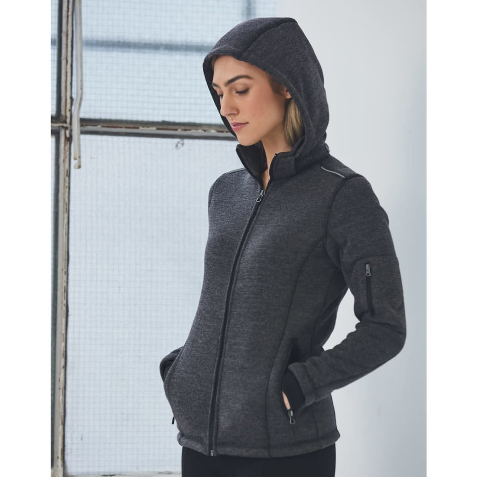 Ladies' Heather Bonded Fleece Jacket