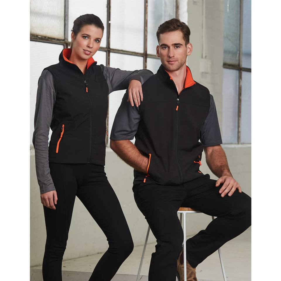 Ladies' Softshell Contrast Vest