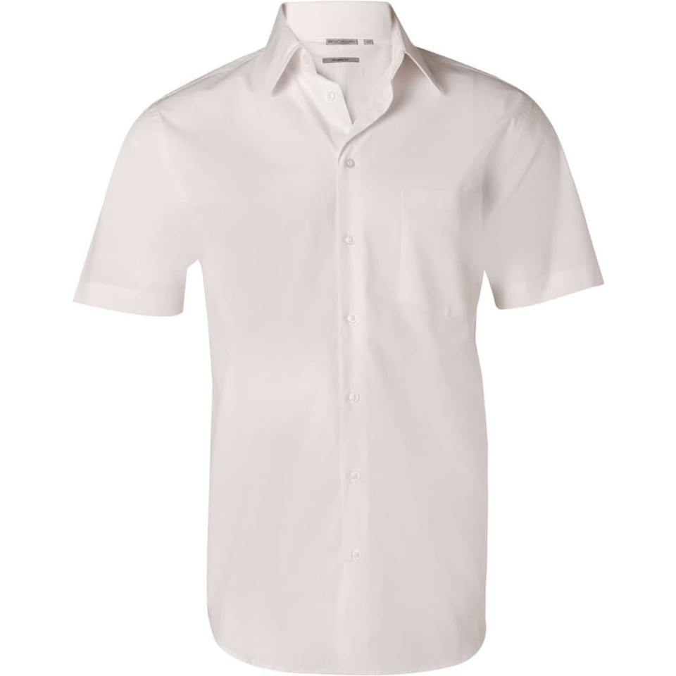 Men's Cotton/Poly Stretch S/S Shirt