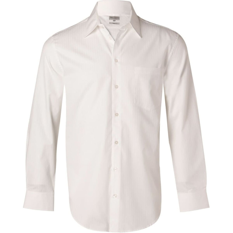 Men's Self Stripe L/S Shirt