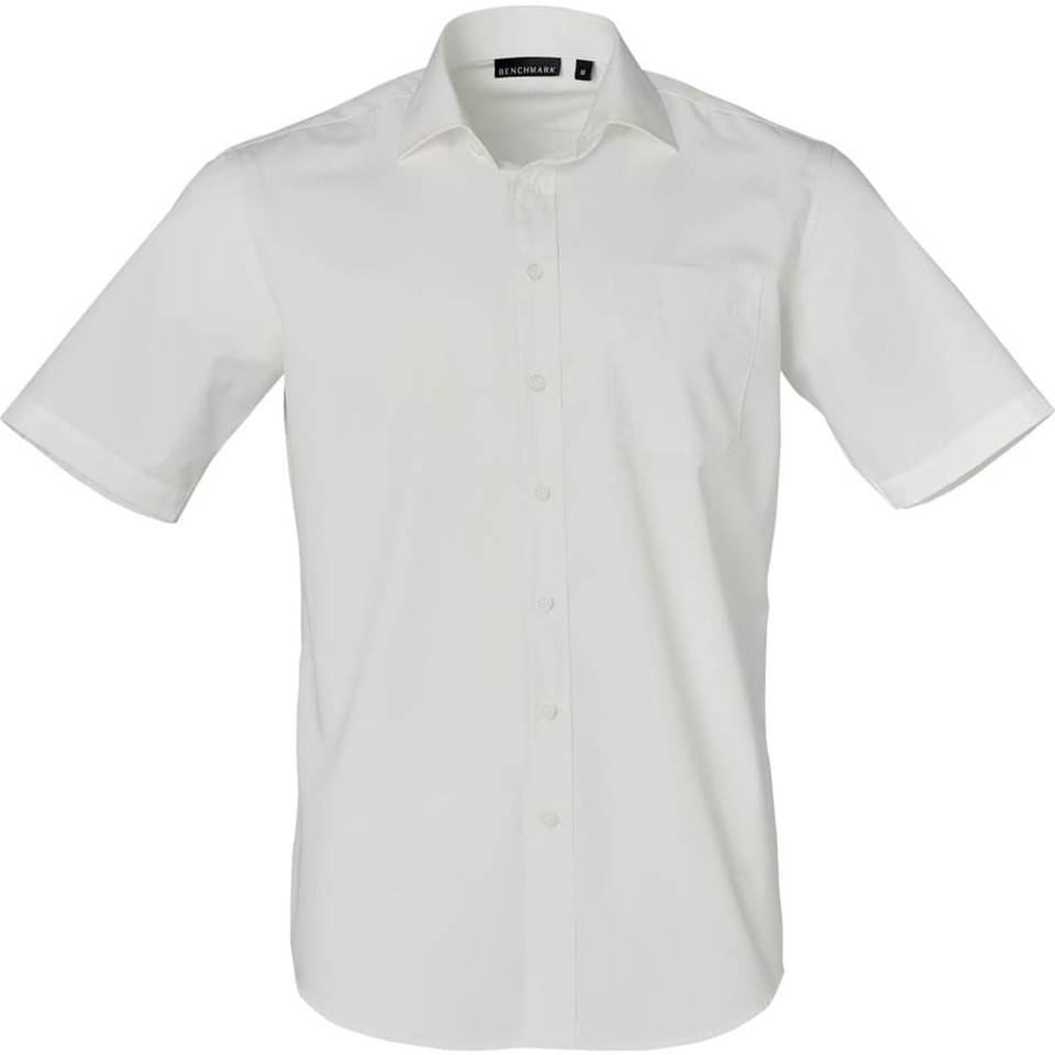 Men's Dobby Striped Taped S/S Shirt