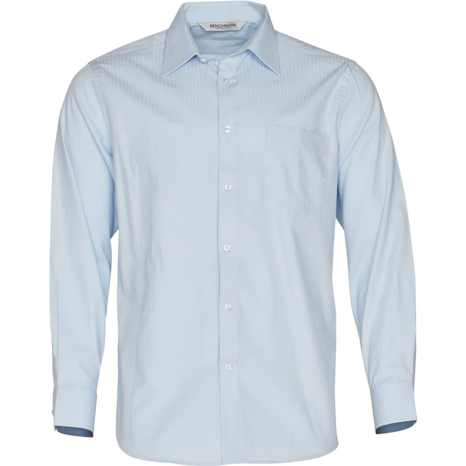 Men's Mini Herringbone Long Sleeve Shirt
