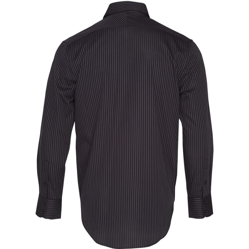 Men's Dobby Stripe Long Sleeve Shirt