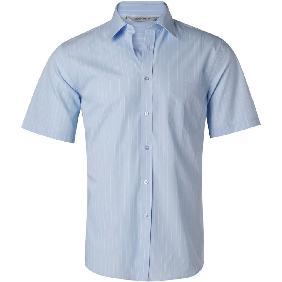 Men's Pin Stripe Short Sleeve Shirt