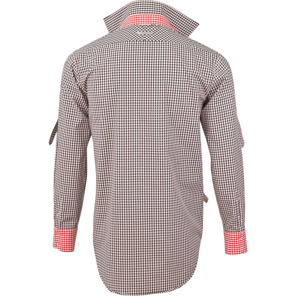 Men's Gingham Check Roll-up L/S Shirt