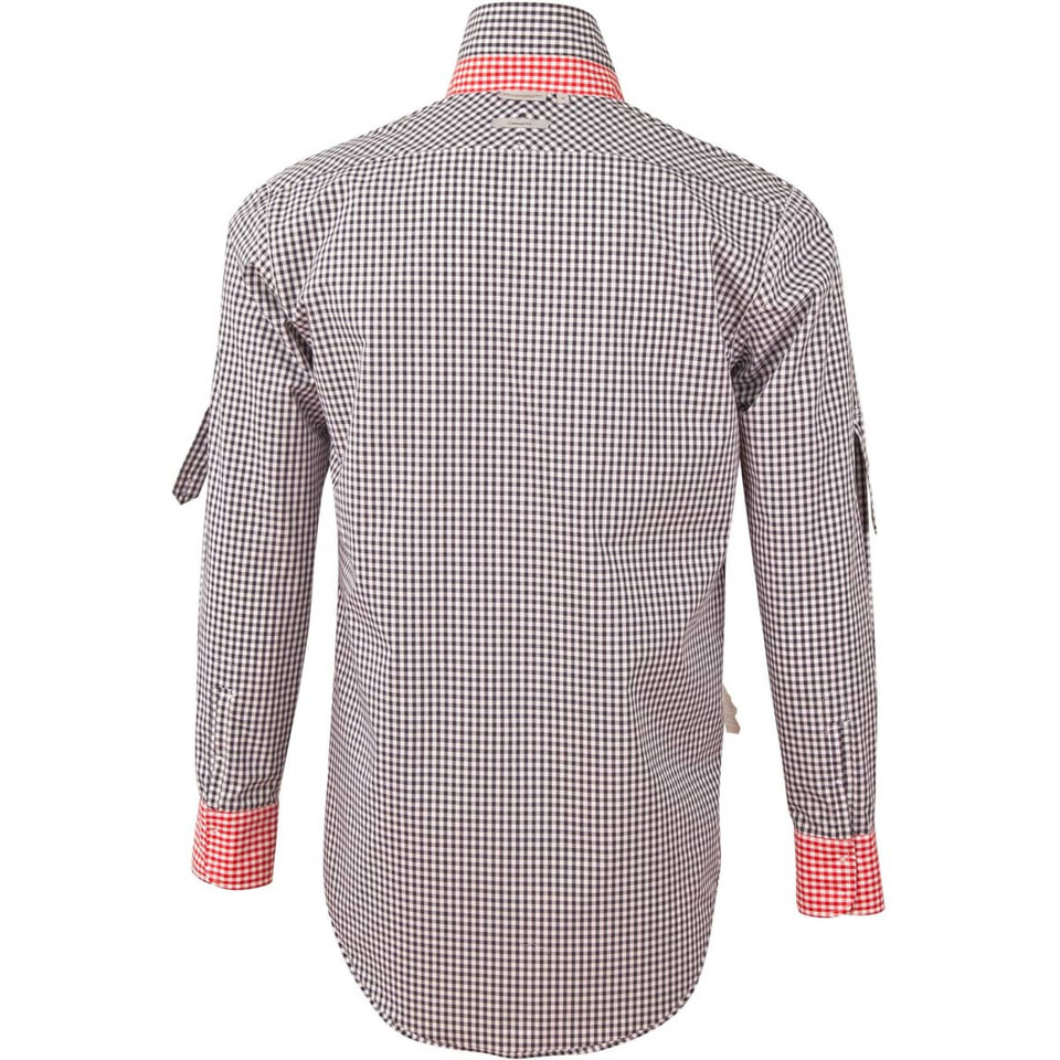 Men's Gingham Check Roll-up L/S Shirt