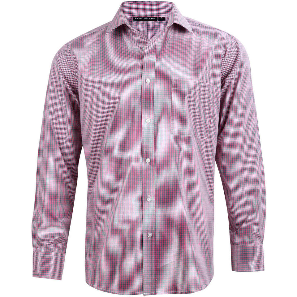 Men's Two Tone Mini Check L/S Shirt