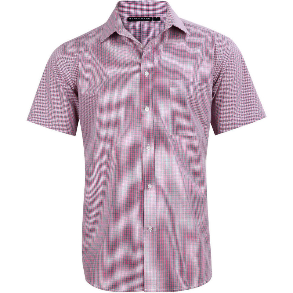 Men's Two Tone Mini Check S/S Shirt