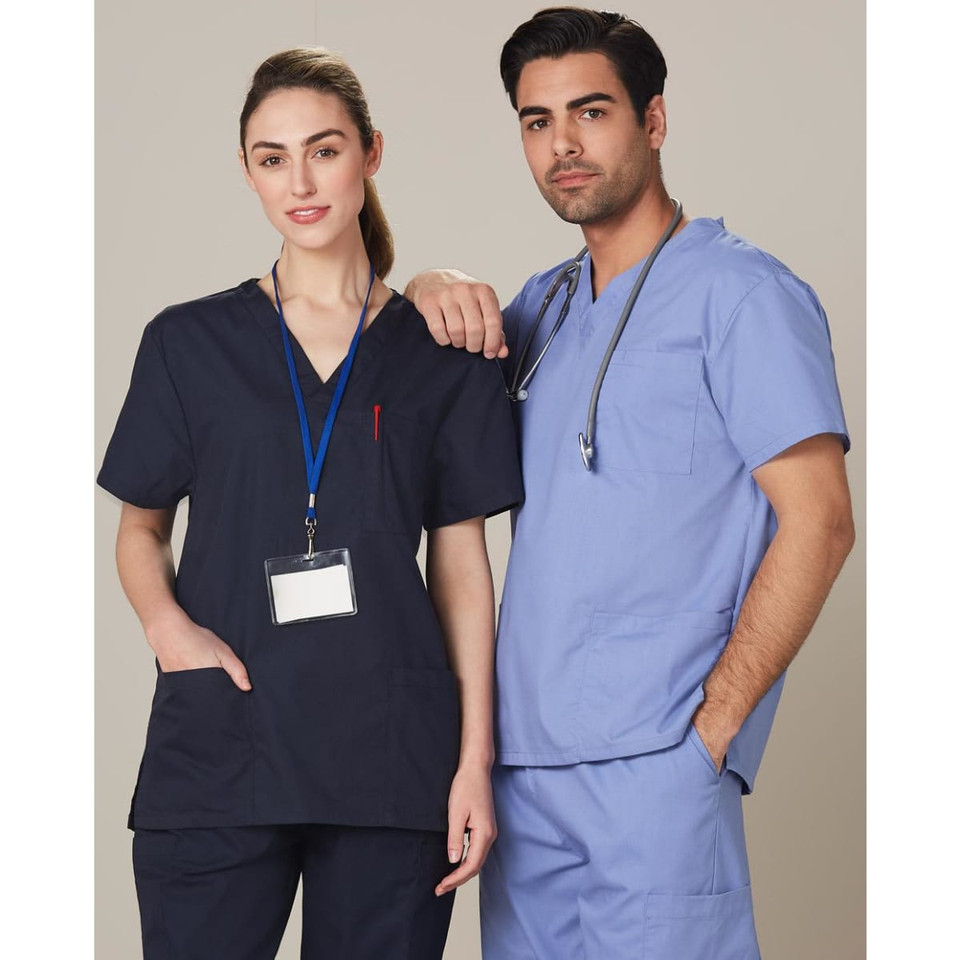 Unisex Scrubs Short Sleeve Tunic Top