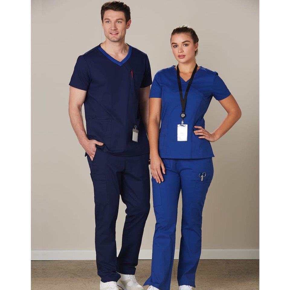Ladies' Solid Colour S/S Scrub Top