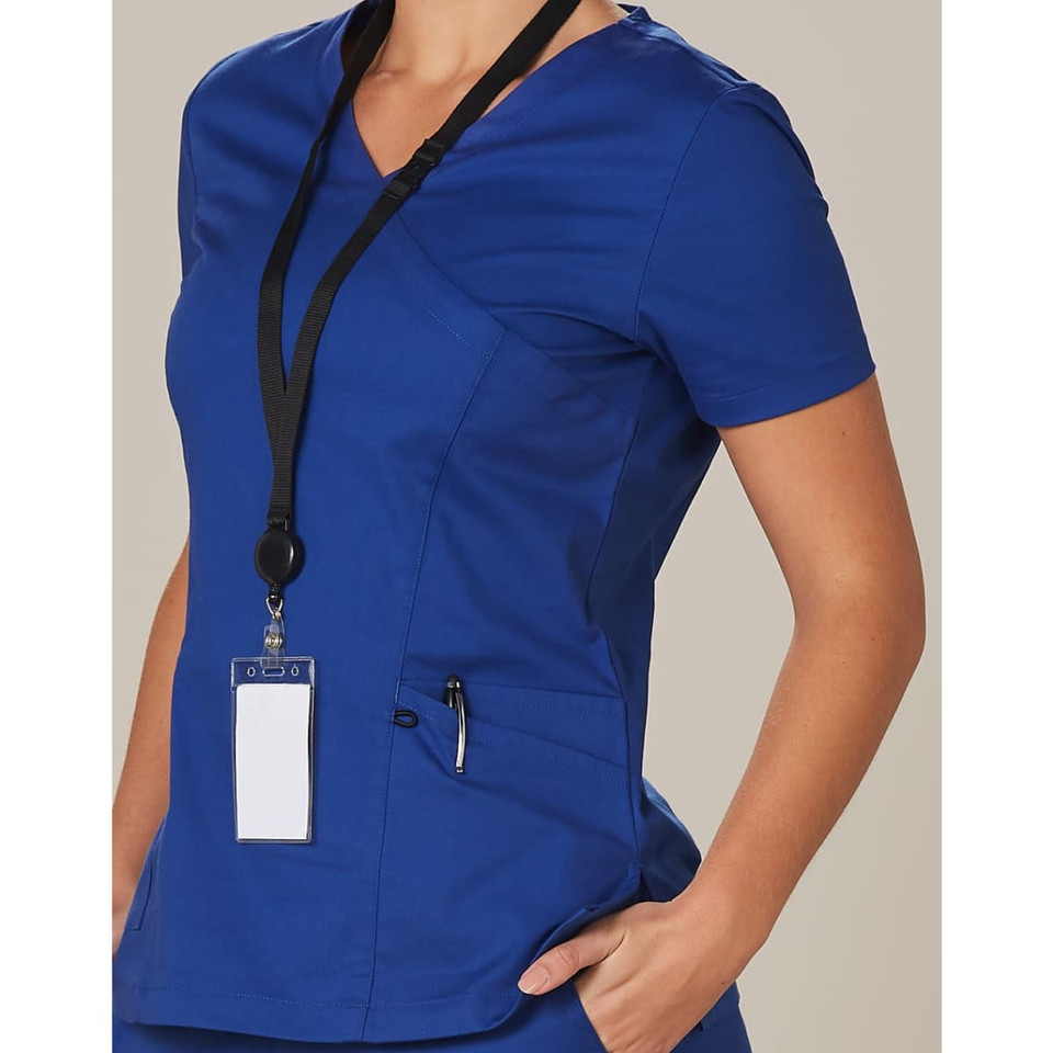 Ladies' Solid Colour S/S Scrub Top
