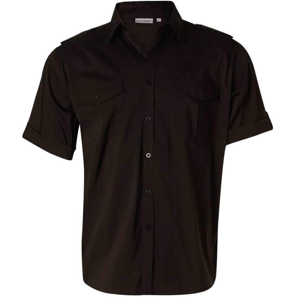 Men's Short Sleeve Military Shirt