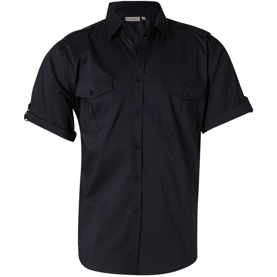 Men's Short Sleeve Military Shirt