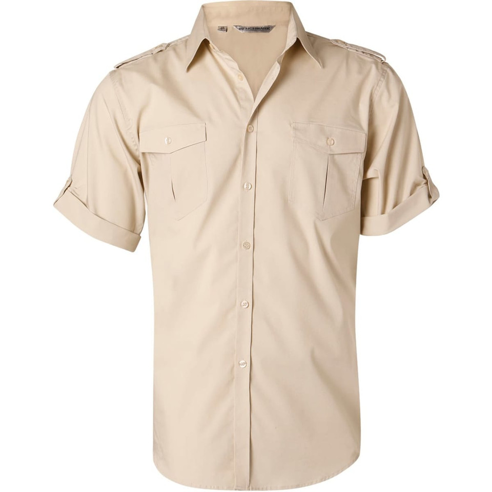 Men's Short Sleeve Military Shirt