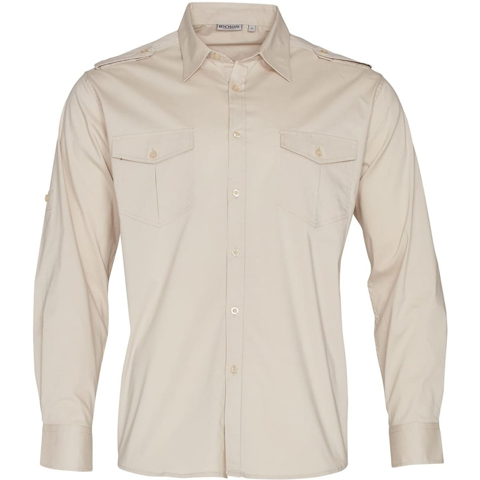 Men's Long Sleeve Military Shirt