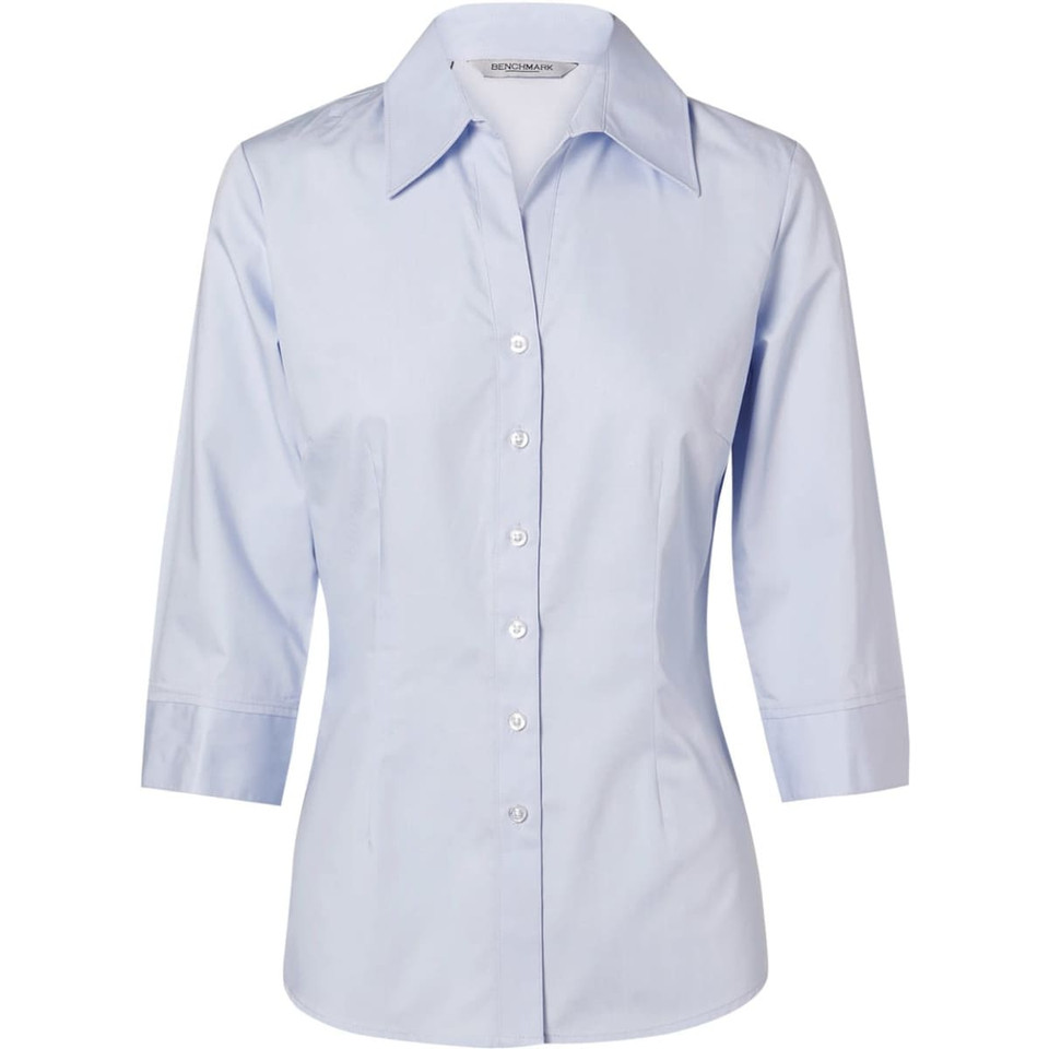 Women's Fine Twill 3/4 Sleeve Shirt