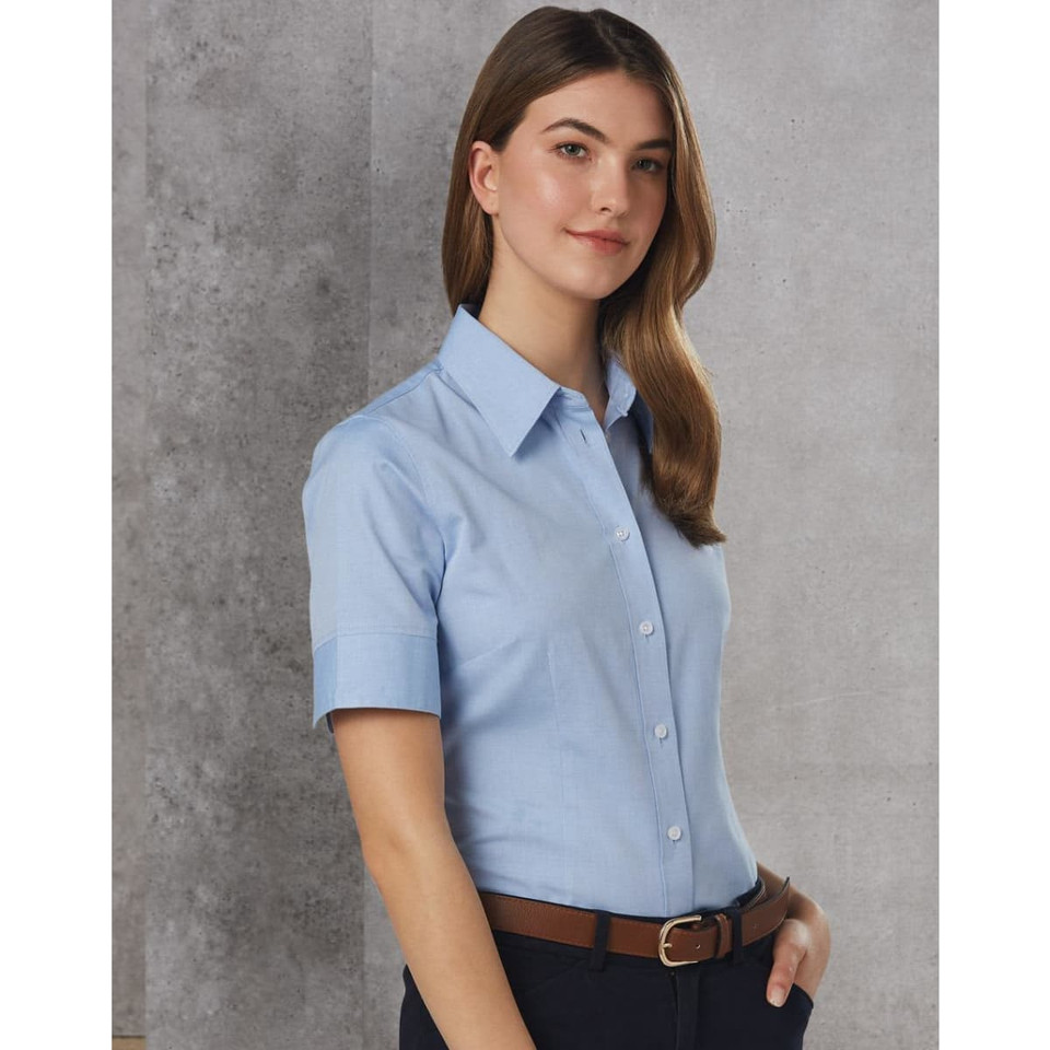 Women's CVC Oxford S/S Shirt