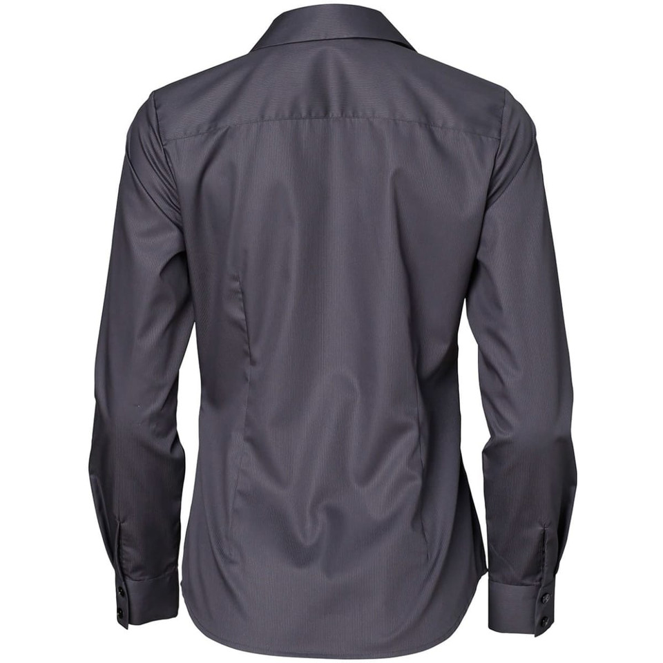 Ladies' Dobby Striped Taped L/S Shirt