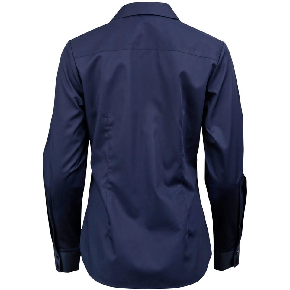Ladies' Dobby Striped Taped L/S Shirt