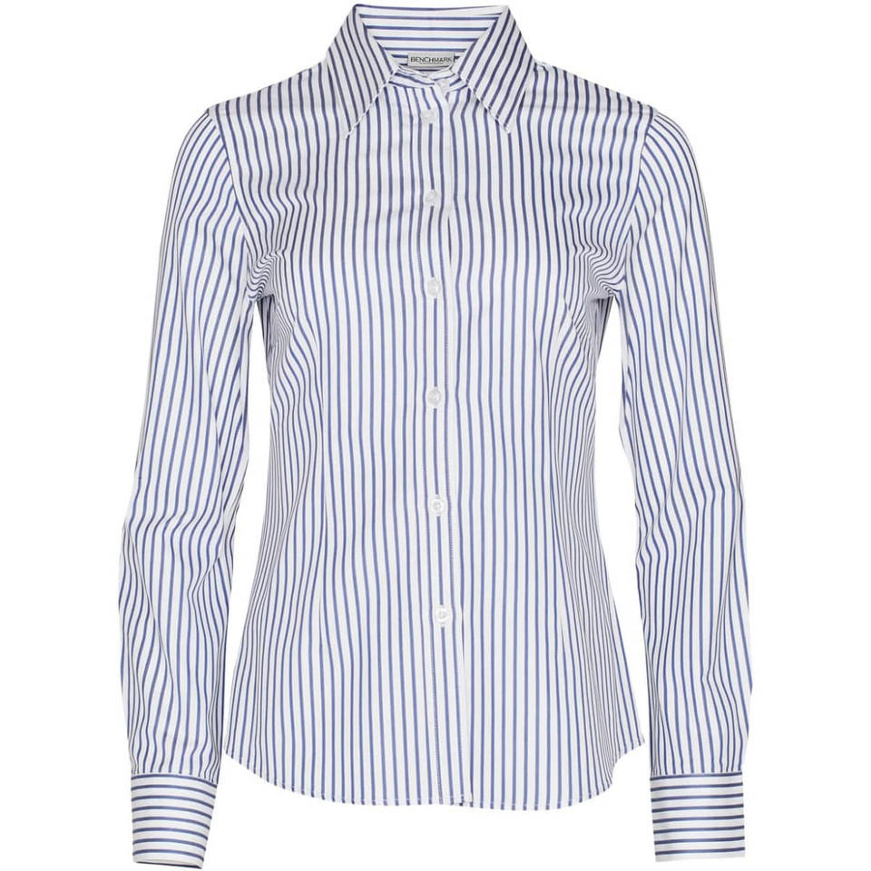 Women's Sateen Stripe L/S Shirt