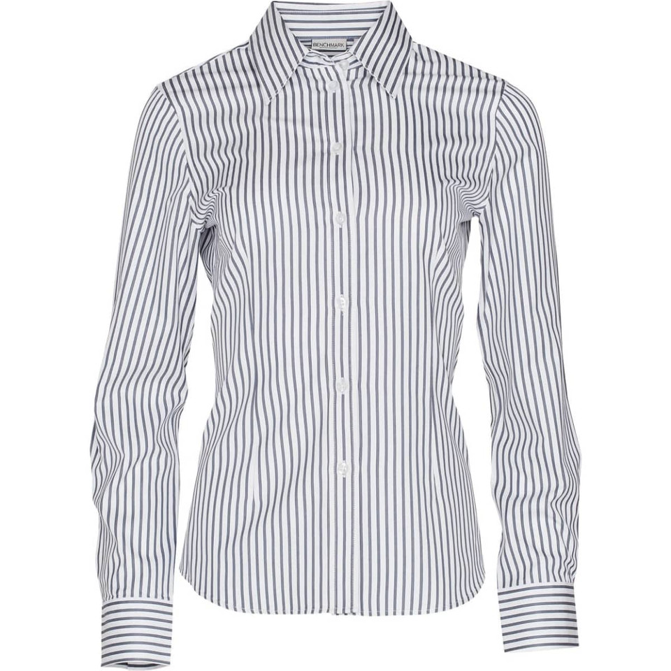 Women's Sateen Stripe L/S Shirt