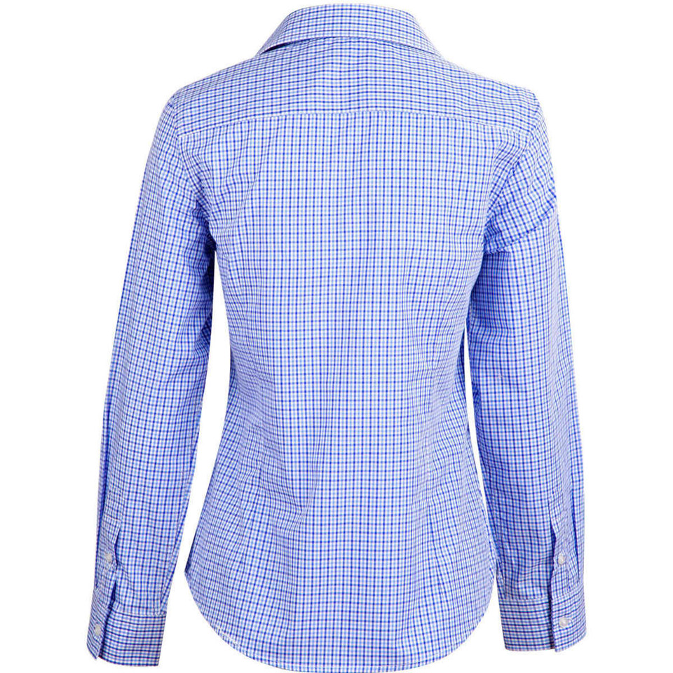 Ladies' Two Tone Check L/S Shirt