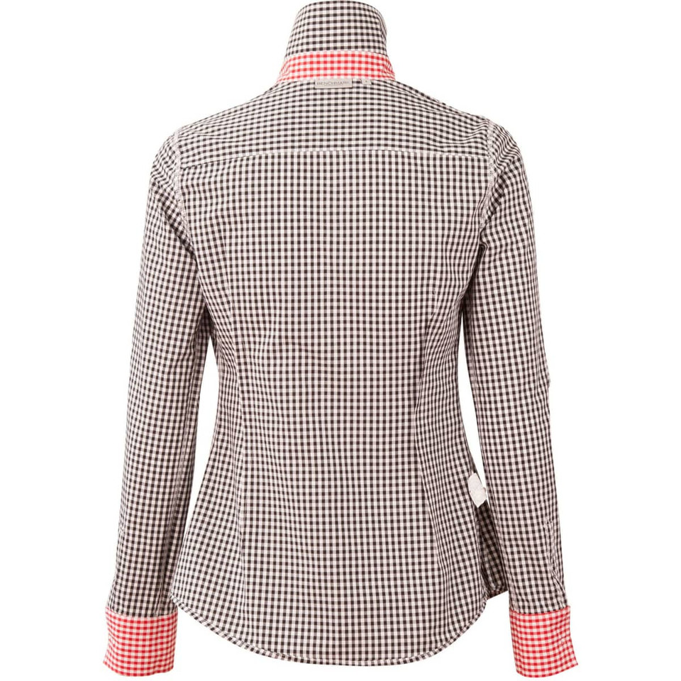 Women's Gingham Check Roll-up L/S Shirt