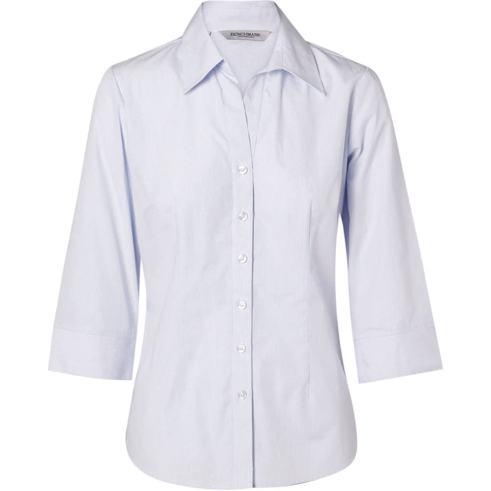 Women's Mini Check 3/4 Sleeve Shirt