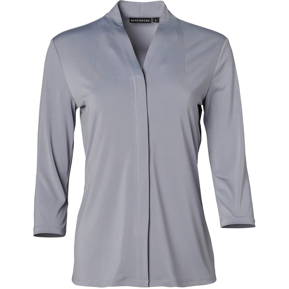 Ladies' Mid Sleeve Shawline Knit Top
