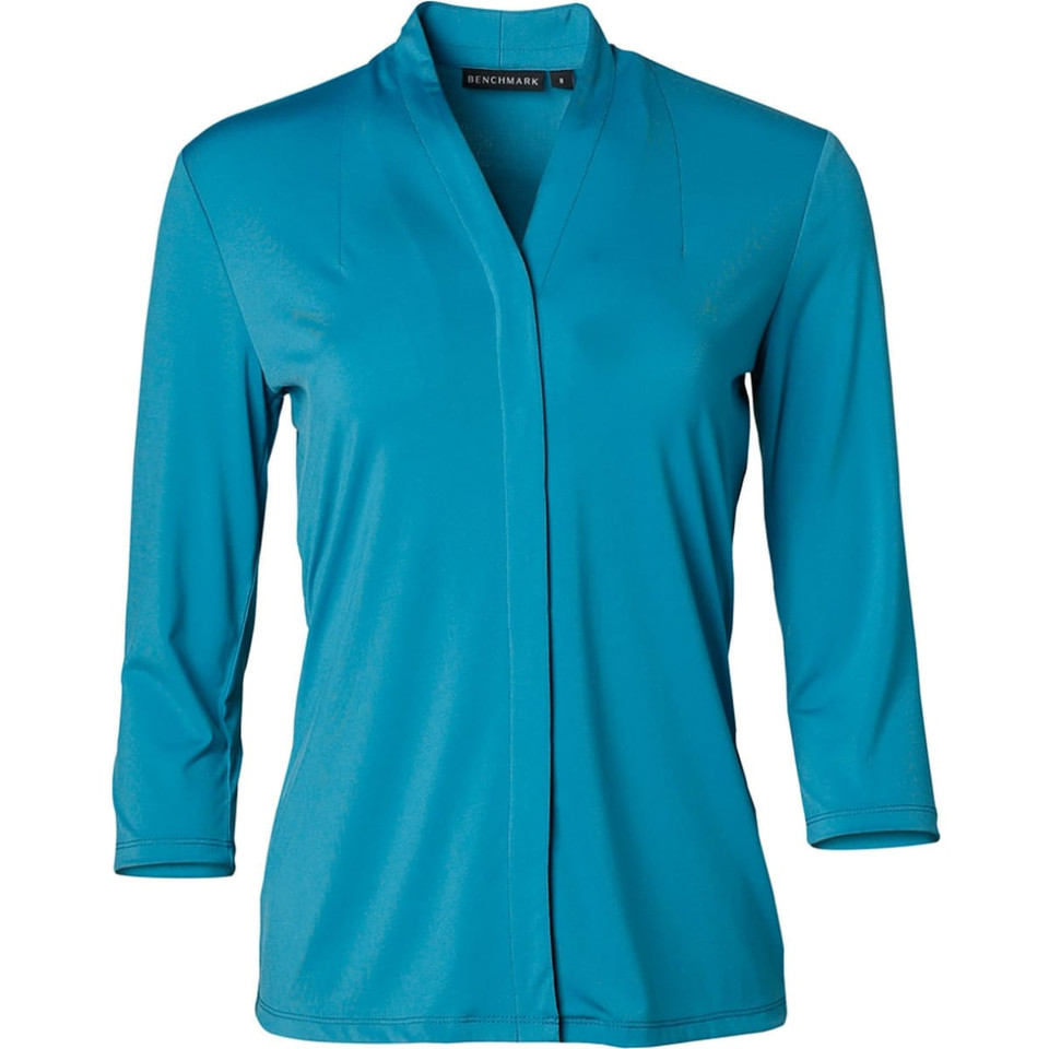 Ladies' Mid Sleeve Shawline Knit Top