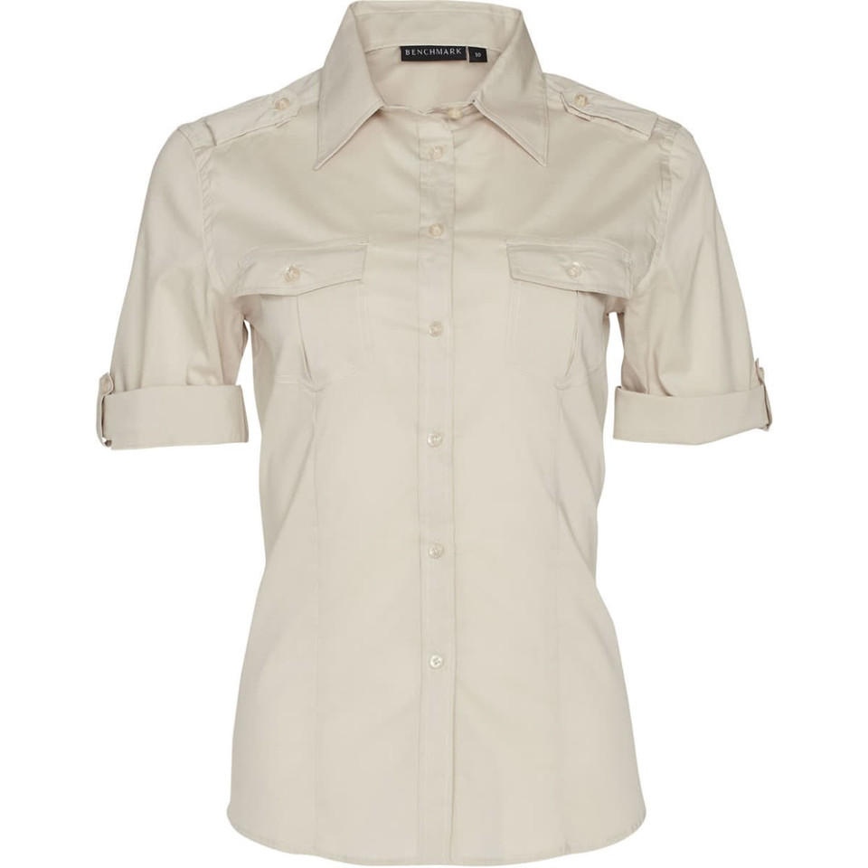 Women's Short Sleeve Military Shirt