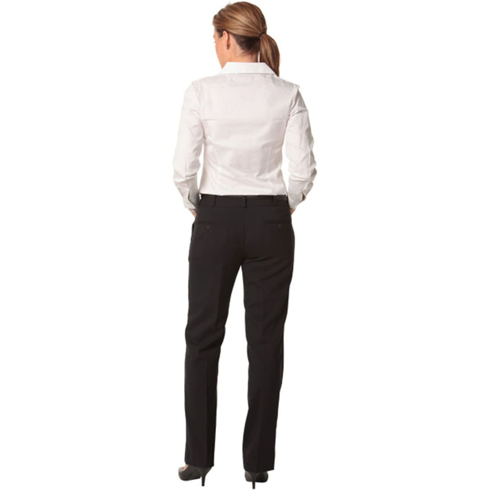 Women's Low Rise Pants in Wool Stretch