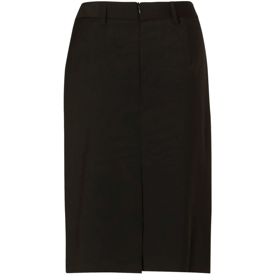 Women's Mid Length Lined Pencil Skirt in Wool Stretch
