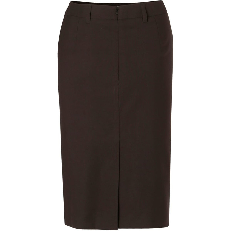 Women's Mid Length Lined Pencil Skirt in Poly/Viscose Stretch