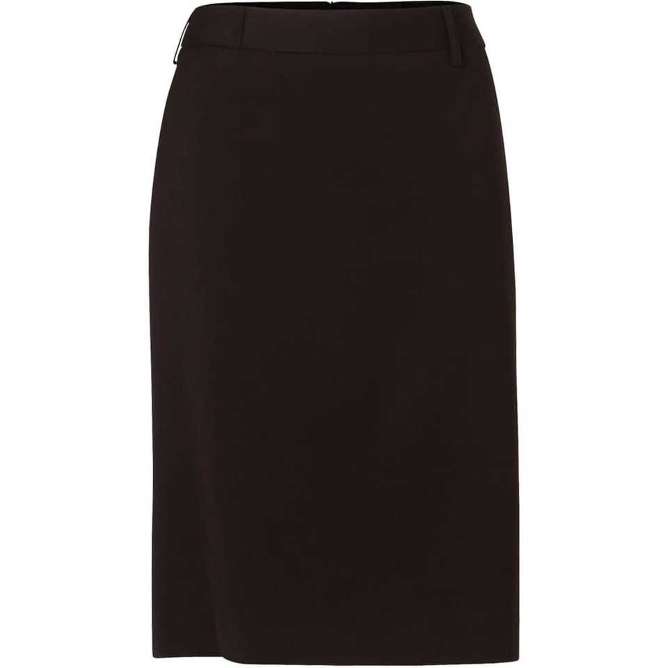 Women's Mid Length Lined Pencil Skirt in Poly/Viscose Stretch