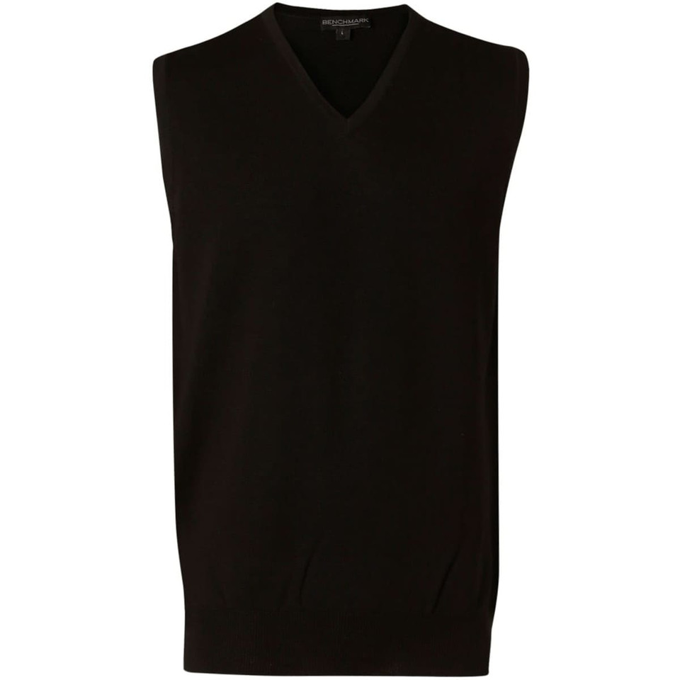 Men's 100% Merino Wool V Neck Vest